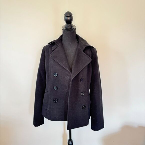 BP Black Double Breasted Coat Size Large - Picture 3 of 7